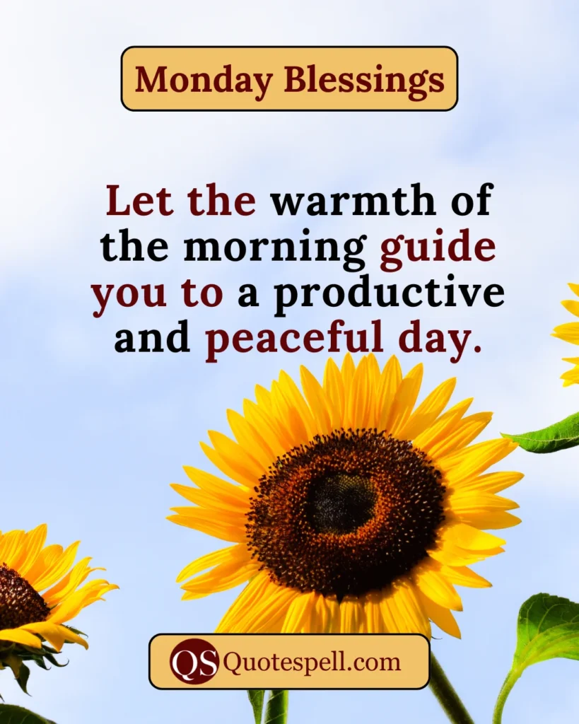 Monday blessings and prayers