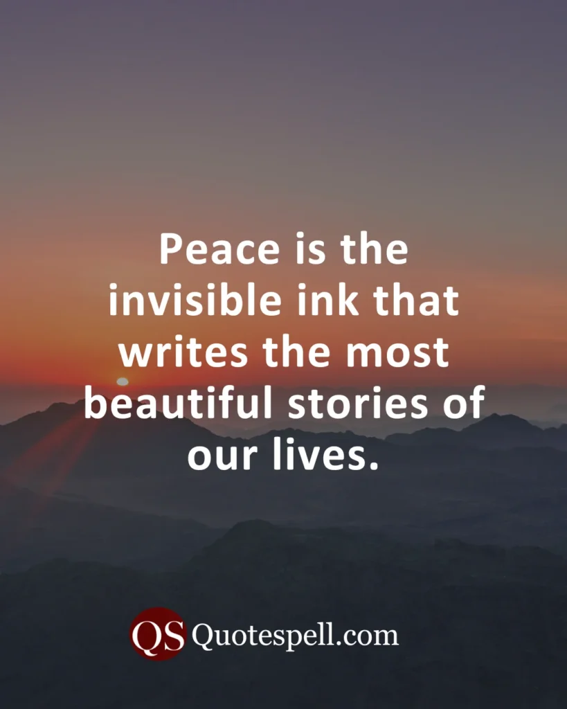 peaceful quotes of the day